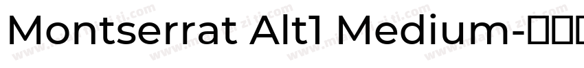 Montserrat Alt1 Medium字体转换